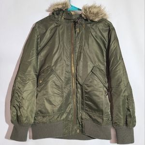J.crew parka jacket green
